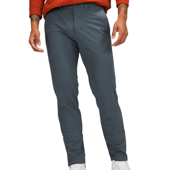 Lululemon Pants Men's 33 Iron Blue Commission Slim Warpstreme Comfort Stretch - Picture 2 of 8